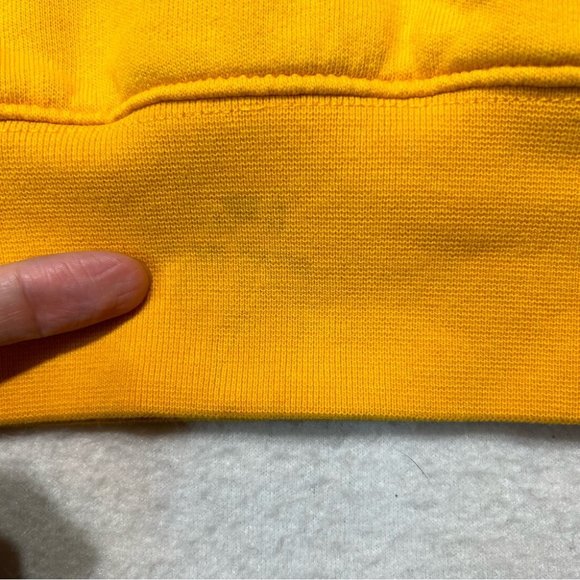 H&M × JUSTIN BIEBER Purpose World Tour 2017 Sweatshirt Yellow Mens Size L - Picture 4 of 10